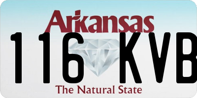 AR license plate 116KVB