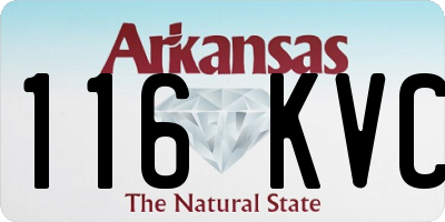 AR license plate 116KVC
