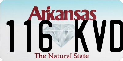 AR license plate 116KVD