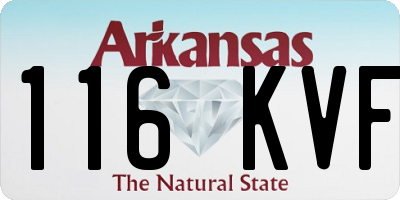 AR license plate 116KVF