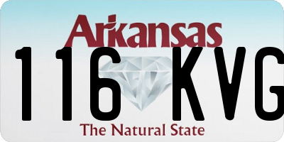 AR license plate 116KVG