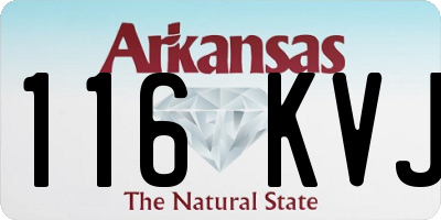 AR license plate 116KVJ