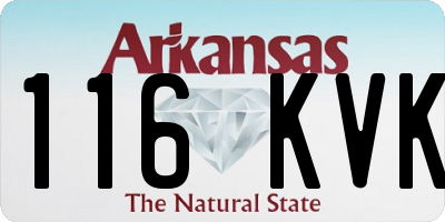 AR license plate 116KVK