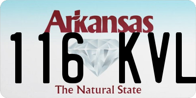 AR license plate 116KVL