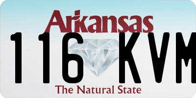AR license plate 116KVM