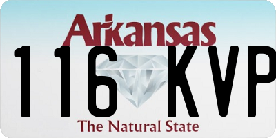 AR license plate 116KVP