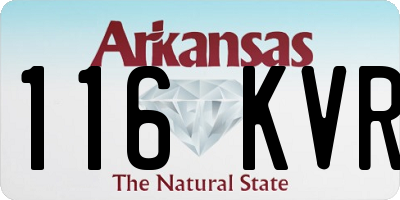AR license plate 116KVR