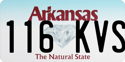 AR license plate 116KVS