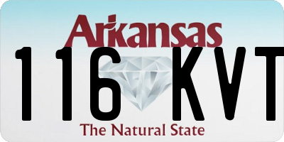 AR license plate 116KVT