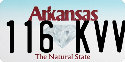 AR license plate 116KVV