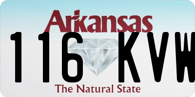 AR license plate 116KVW