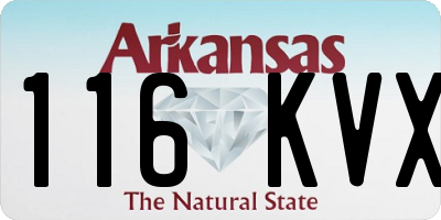 AR license plate 116KVX