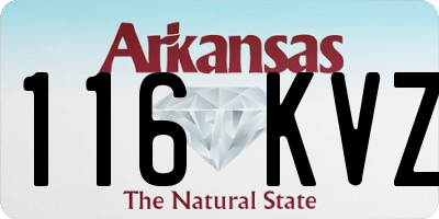 AR license plate 116KVZ
