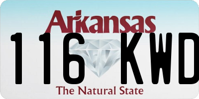 AR license plate 116KWD