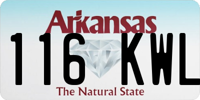 AR license plate 116KWL
