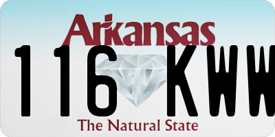 AR license plate 116KWW
