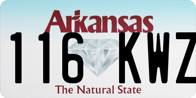 AR license plate 116KWZ