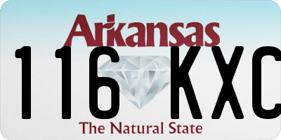 AR license plate 116KXC