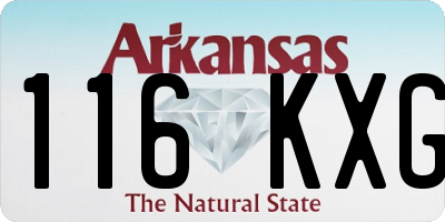 AR license plate 116KXG