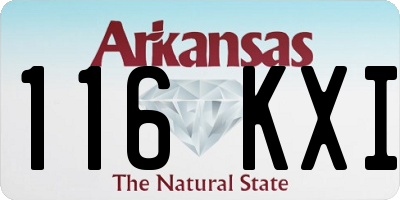 AR license plate 116KXI