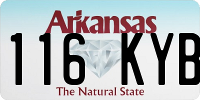 AR license plate 116KYB