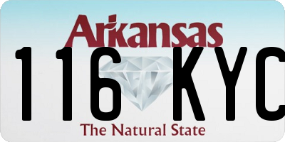 AR license plate 116KYC
