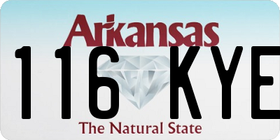 AR license plate 116KYE