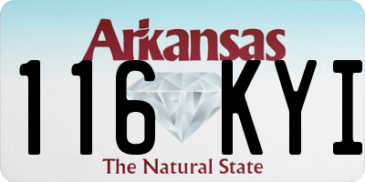 AR license plate 116KYI