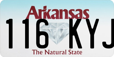 AR license plate 116KYJ