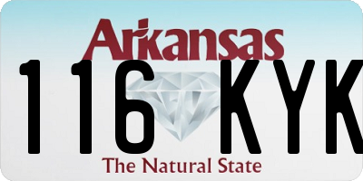 AR license plate 116KYK