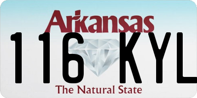 AR license plate 116KYL