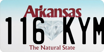 AR license plate 116KYM