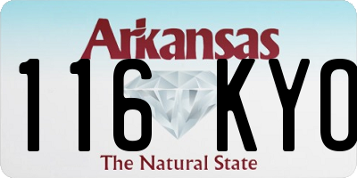 AR license plate 116KYO