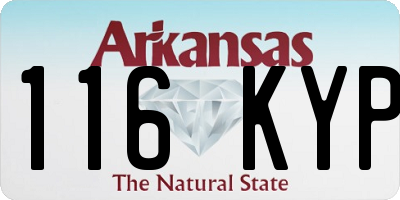 AR license plate 116KYP
