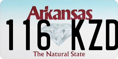 AR license plate 116KZD