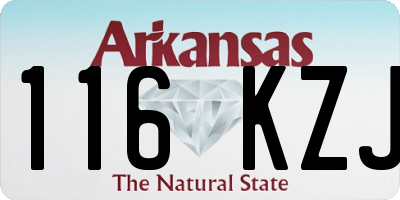AR license plate 116KZJ