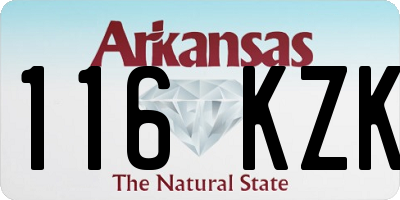 AR license plate 116KZK