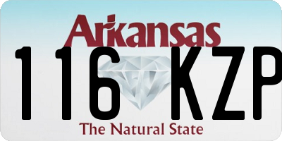AR license plate 116KZP