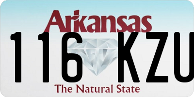 AR license plate 116KZU