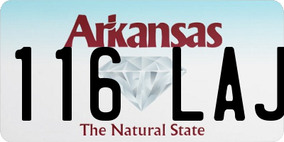 AR license plate 116LAJ