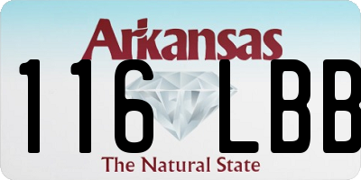 AR license plate 116LBB
