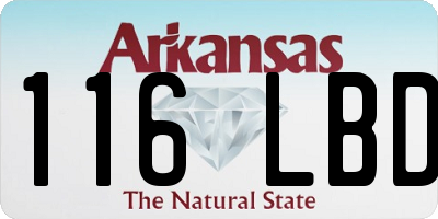 AR license plate 116LBD