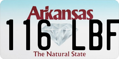 AR license plate 116LBF