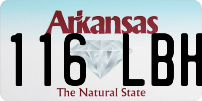 AR license plate 116LBH