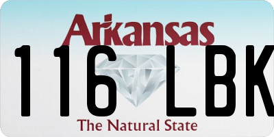 AR license plate 116LBK