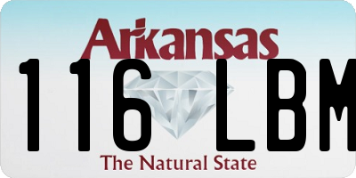 AR license plate 116LBM