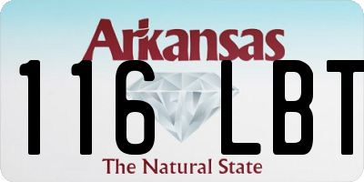 AR license plate 116LBT