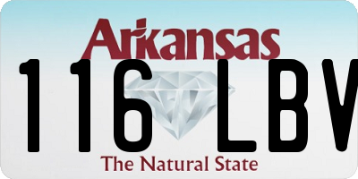 AR license plate 116LBV