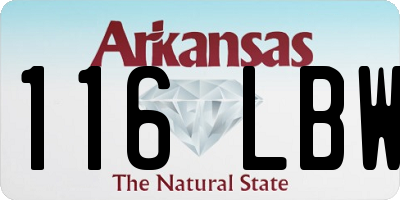 AR license plate 116LBW