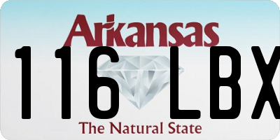 AR license plate 116LBX